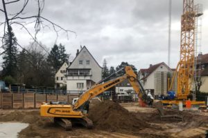 Lindengärten - Februar 2020: Die Rohbauarbeiten haben begonnen