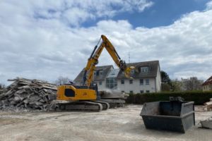 Bibert Terrassen - April 2021: Abbrucharbeiten beginnen
