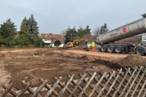 Pegnitz Gärten - März 2022: Erdarbeiten