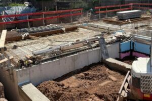 Buchengärten Mai 2025 - Kellerdecke fertig betoniert